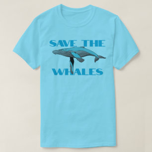 Camiseta Salvar las ballenas jorobadas