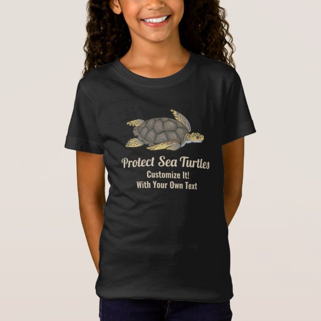 Camiseta Salvar las tortugas marinas el clima de los hábita (Anverso)