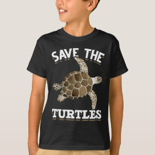 Camiseta Salvar las tortugas marinas rescatar los derechos 