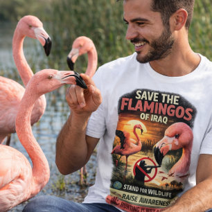 Camiseta Salvar los flamencos de Irak – Protección de la vi