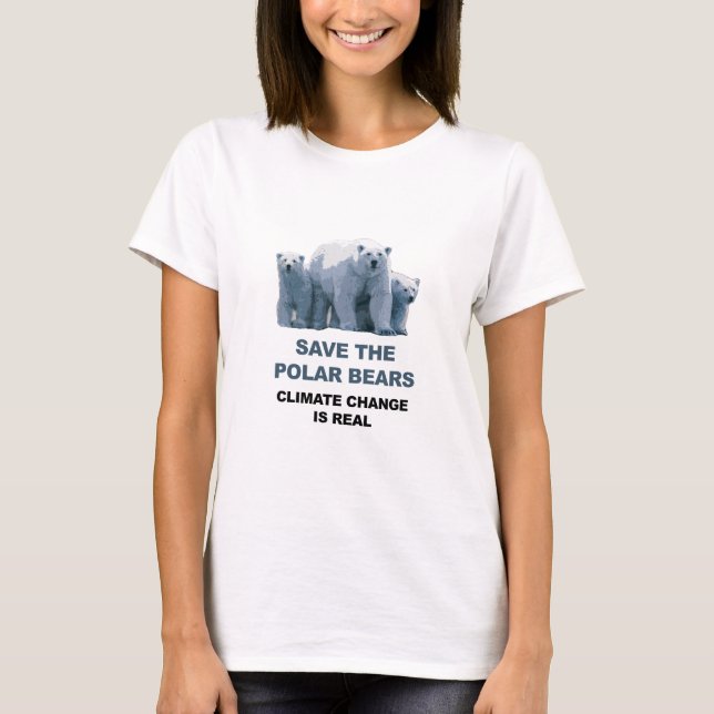 Camiseta Salvar los osos polares (Anverso)