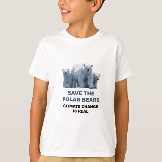 Camiseta Salvar los osos polares (Anverso)