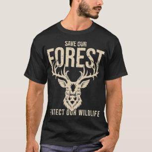 Camiseta Salvar nuestro bosque Proteger nuestra Tierra Gráf