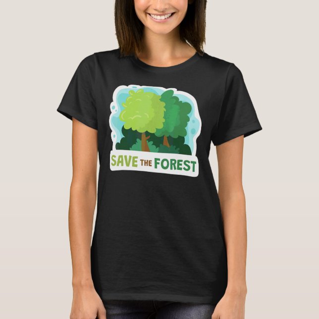 Camiseta Salvar nuestro medio ambiente saludable de energía (Anverso)