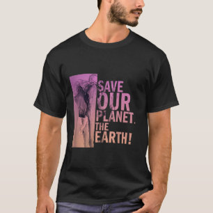 Camiseta Salvar nuestro planeta El medio ambiente del elefa
