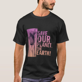 Camiseta Salvar nuestro planeta El medio ambiente del elefa