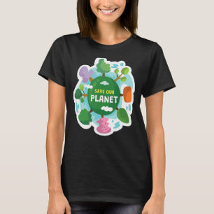 Camiseta Salvar nuestro planeta Energía Verde Medio Ambient