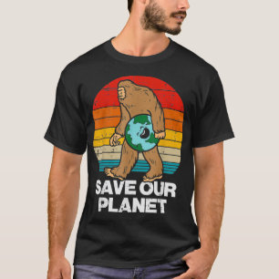 Camiseta Salvar nuestro planeta Gran Día del Sol Retro Tier