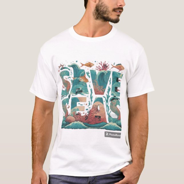 Camiseta Salvar nuestros mares (Anverso)