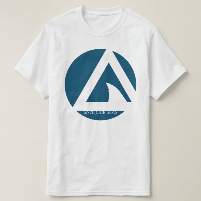 Camiseta salvar nuestros tricírculos marítimos (Diseño del anverso)