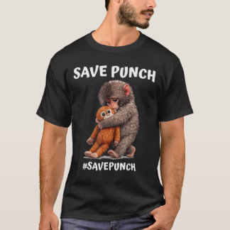 Camiseta Salvar Puñetazo Macaco Japonés Moderno