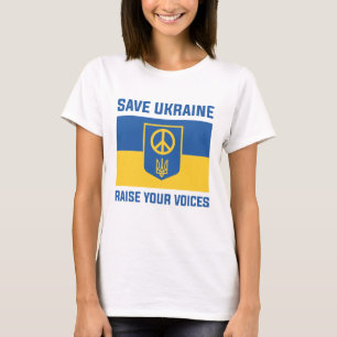 Camiseta Salvar Ucrania alza tus voces