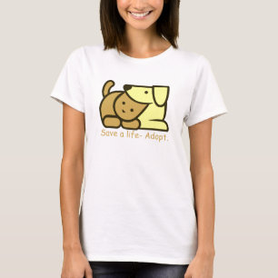 Camiseta salvar un adoptante de vida