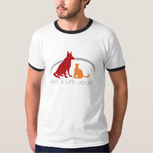 Camiseta salvar un adoptante de vida