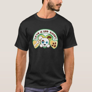 Camiseta salvar un adoptante de vida