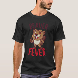 Camiseta Salvar un árbol comiendo un castor de la fiebre de