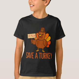 Camiseta Salvar un pavo come Zza divertido Día de Acción de