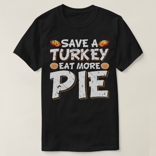 Camiseta Salvar un pié de comida turca (Diseño del anverso)