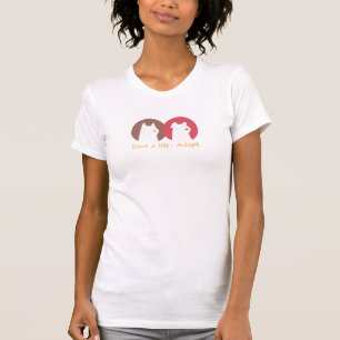Camiseta salvar una vida - adoptar