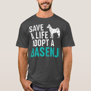 Camiseta Salvar una vida adoptar un perro rescatar al dueño