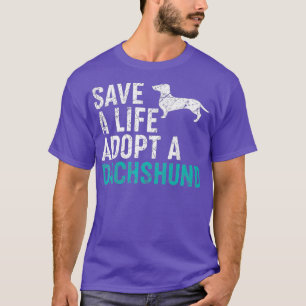 Camiseta Salvar una vida adoptar un rescate de perro Perro 