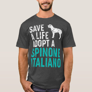 Camiseta Salvar una vida adoptar un rescate de perro Spinon