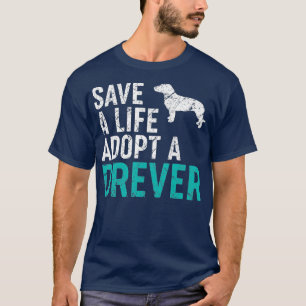 Camiseta Salvar una vida adoptar un rescate de perros euras