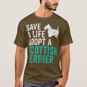 Camiseta Salvar una vida adoptar un rescate de perros Scott