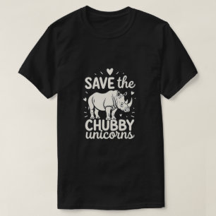 Camiseta Salvar Unicornios Regordetes Conservación del Rino
