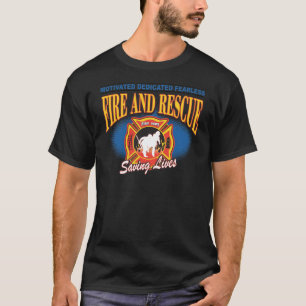Camiseta Salvares vidas del fuego y del rescate