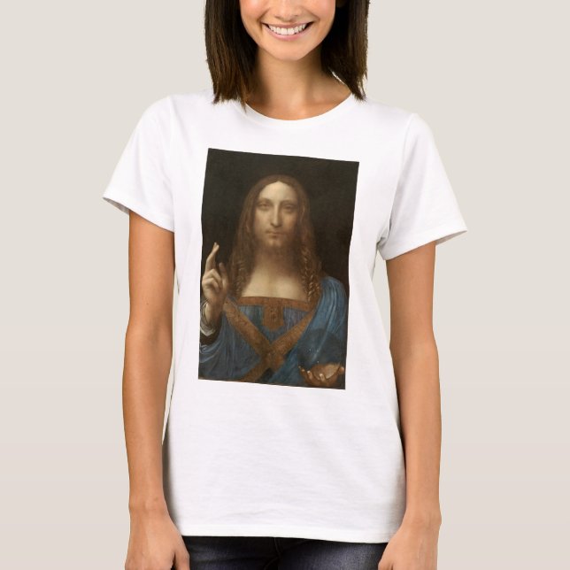 Camiseta Salvator Mundi by Leonardo da Vinci (Anverso)