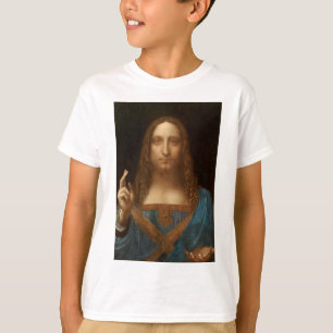 Camiseta Salvator Mundi (Salvador del Mundo) (da Vinci)