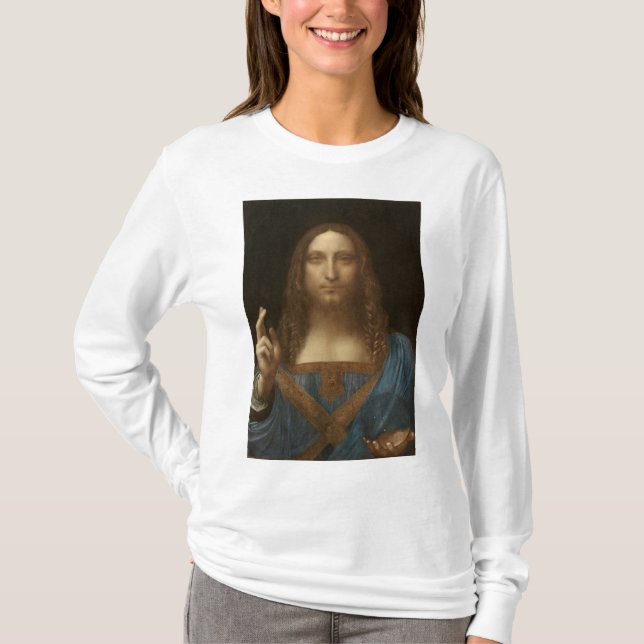 Camiseta Salvator Mundi (Salvador del Mundo) (da Vinci) (Anverso)