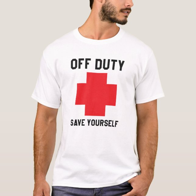 Camiseta Salvavidas - Fuera de servicio, sálvate (Anverso)