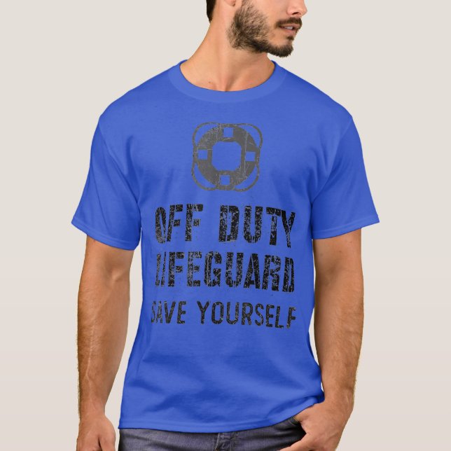 Camiseta Salvavidas Protección De La Piscina Protegida Del  (Anverso)