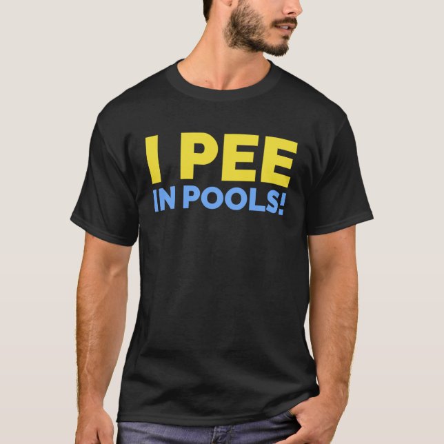 Camiseta Salvavidas Yo Pee En Piscinas Nadador (Anverso)