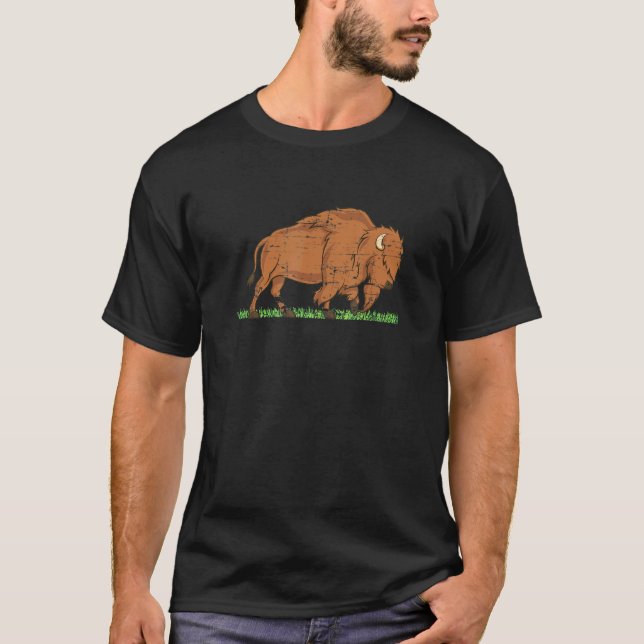 Camiseta Salvavidas Zoo Keeper Bison American Buffalo (Anverso)