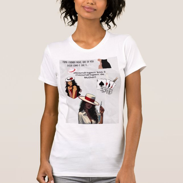 Camiseta salve a malandragem  (Anverso)