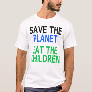 Camiseta Salve El Planeta Coma El Regalo De Los Niños