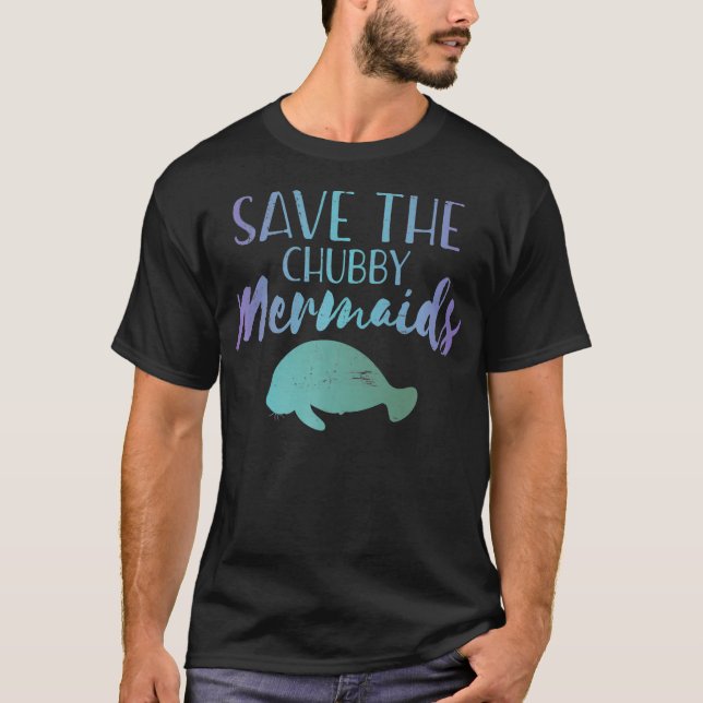 Camiseta Salve La Prima De Manatee De La Sirenita De Chubby (Anverso)