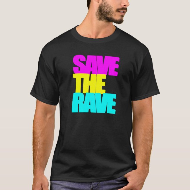 Camiseta Salve La Trance Del Fiesta Del Ácido De Rave Techn (Anverso)