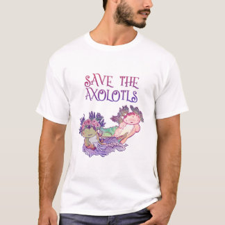 Camiseta Salve los Axolotls,Axolotl,Salamander T-Shirt
