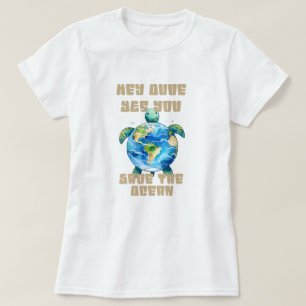 Camiseta Salvemos a la tortuga oceánica