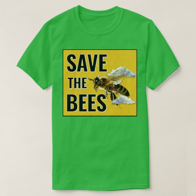 Camiseta Salvemos A Las Abejas Activista Del Cambio Climáti (Diseño del anverso)