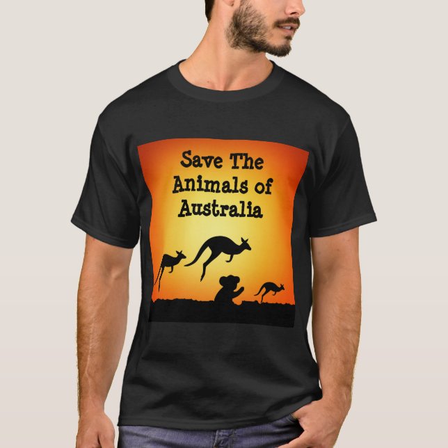 Camiseta Salvemos a los animales de Australia (Anverso)