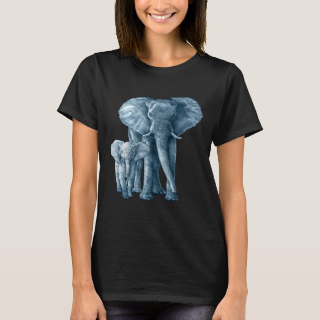 Camiseta Salvemos a los Elefantes, amantes de los animales  (Anverso)