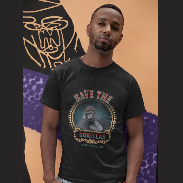 Camiseta Salvemos a los gorilas | Especies amenazadas (Subido por el creador)