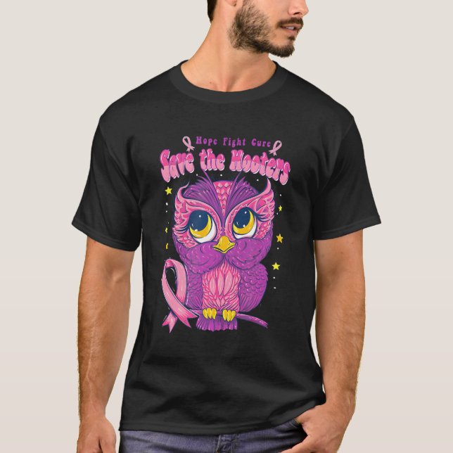 Camiseta Salvemos a los Hooters con el Cáncer de Mama de Ci (Anverso)