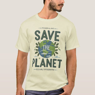 Camiseta Salvemos el planeta: Un llamado a la acción ambien