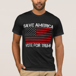 Camiseta Salvemos el voto de Estados Unidos por Trump